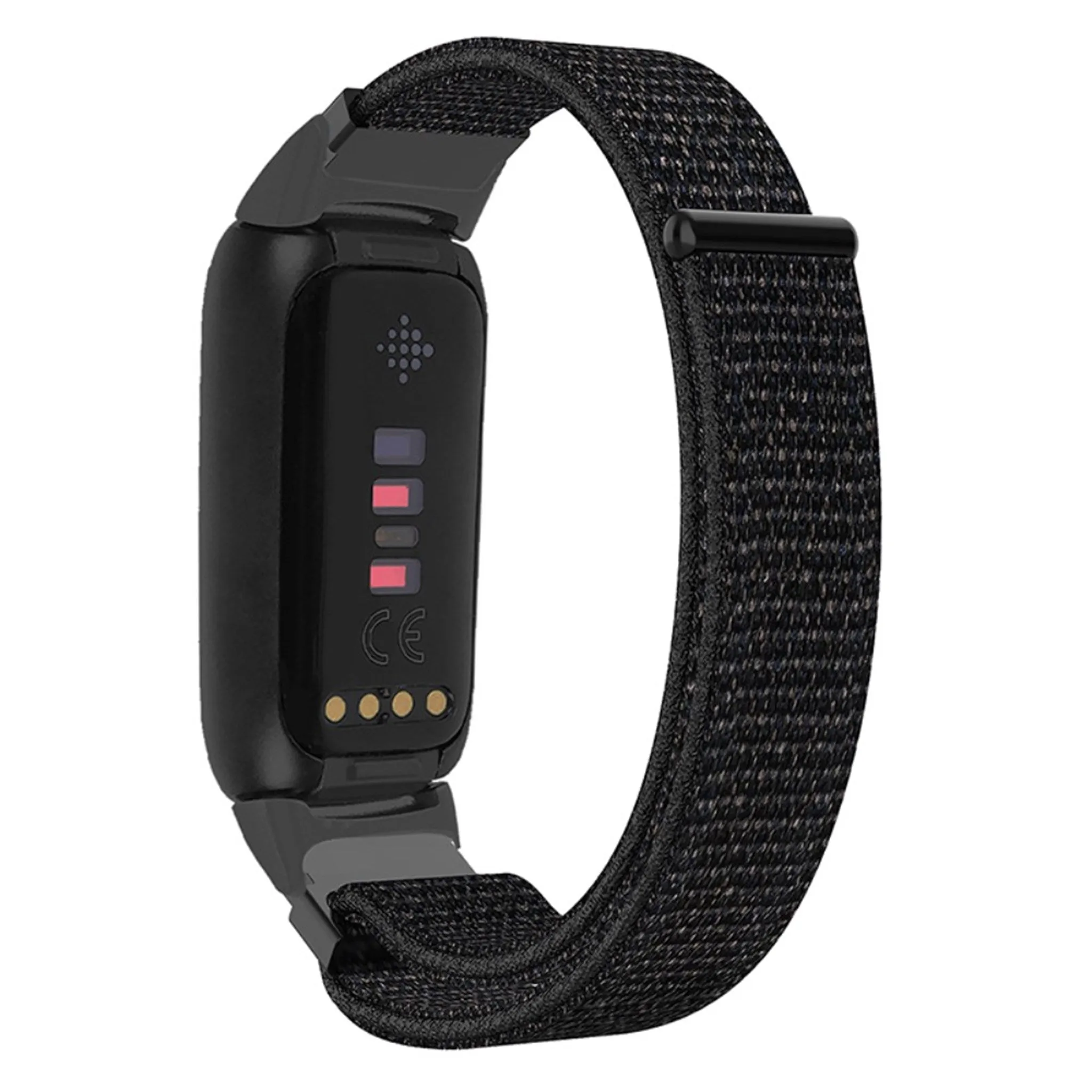 14mm Fitbit Luxe nylon loop watch strap - Black