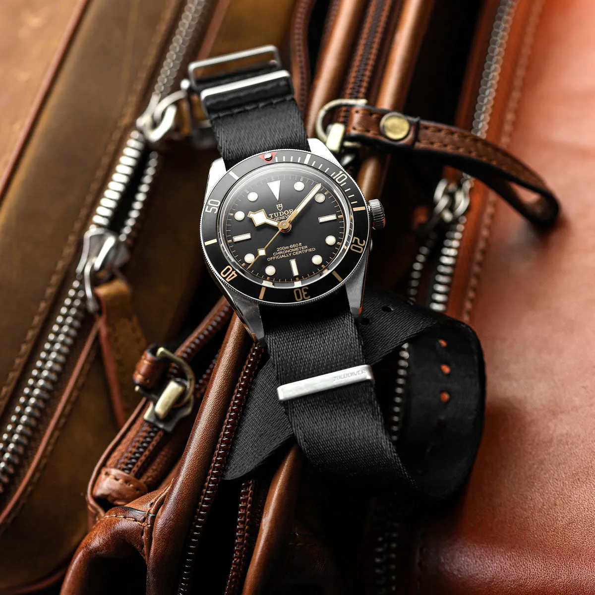 1973 British Military Watch Strap: ARMOURED RECON - Classic Bond, Polished