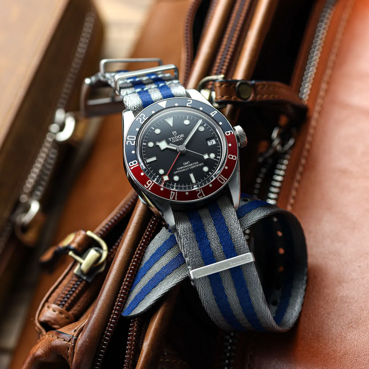 1973 British Military Watch Strap: ARMOURED RECON - Classic Bond, Polished