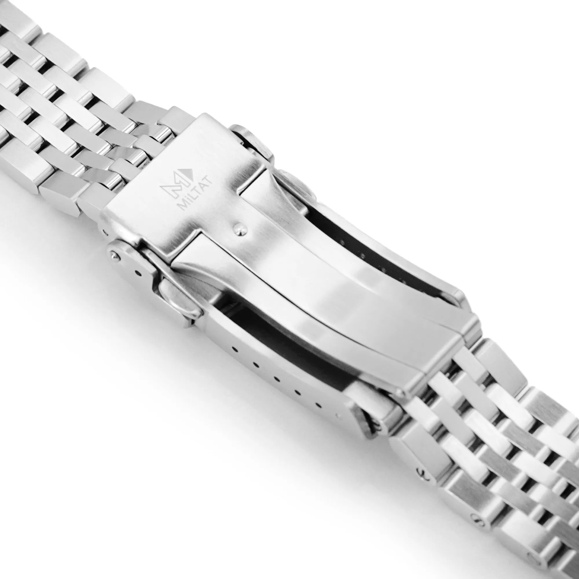 20mm Asteroid Watch Band for TUD BB58, 316L Stainless Steel Brushed and Polished V-Clasp