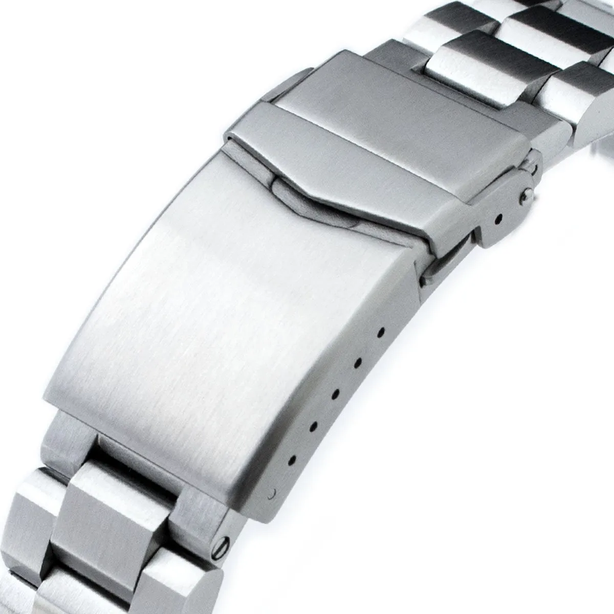 20mm Hexad Watch Band for Seiko Sumo SBDC001 SBDC031 SBDC081, Stainless Steel - Brushed, V Diver Clasp