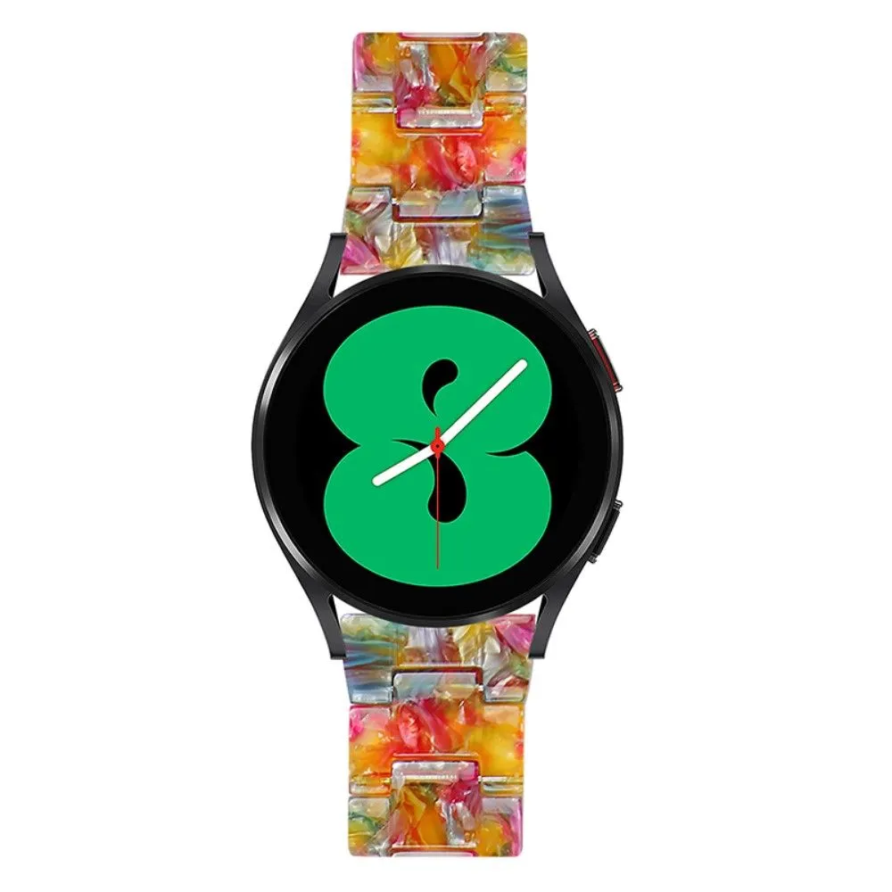 20mm smooth resin watch strap for Garmin watch - Rainbow Candy