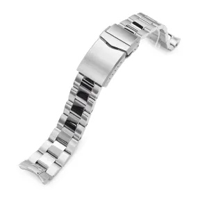 20mm Super-O Boyer Watch Band compatible with Seiko SARB035, 316L Stainless Steel Brushed and Polished V-Clasp