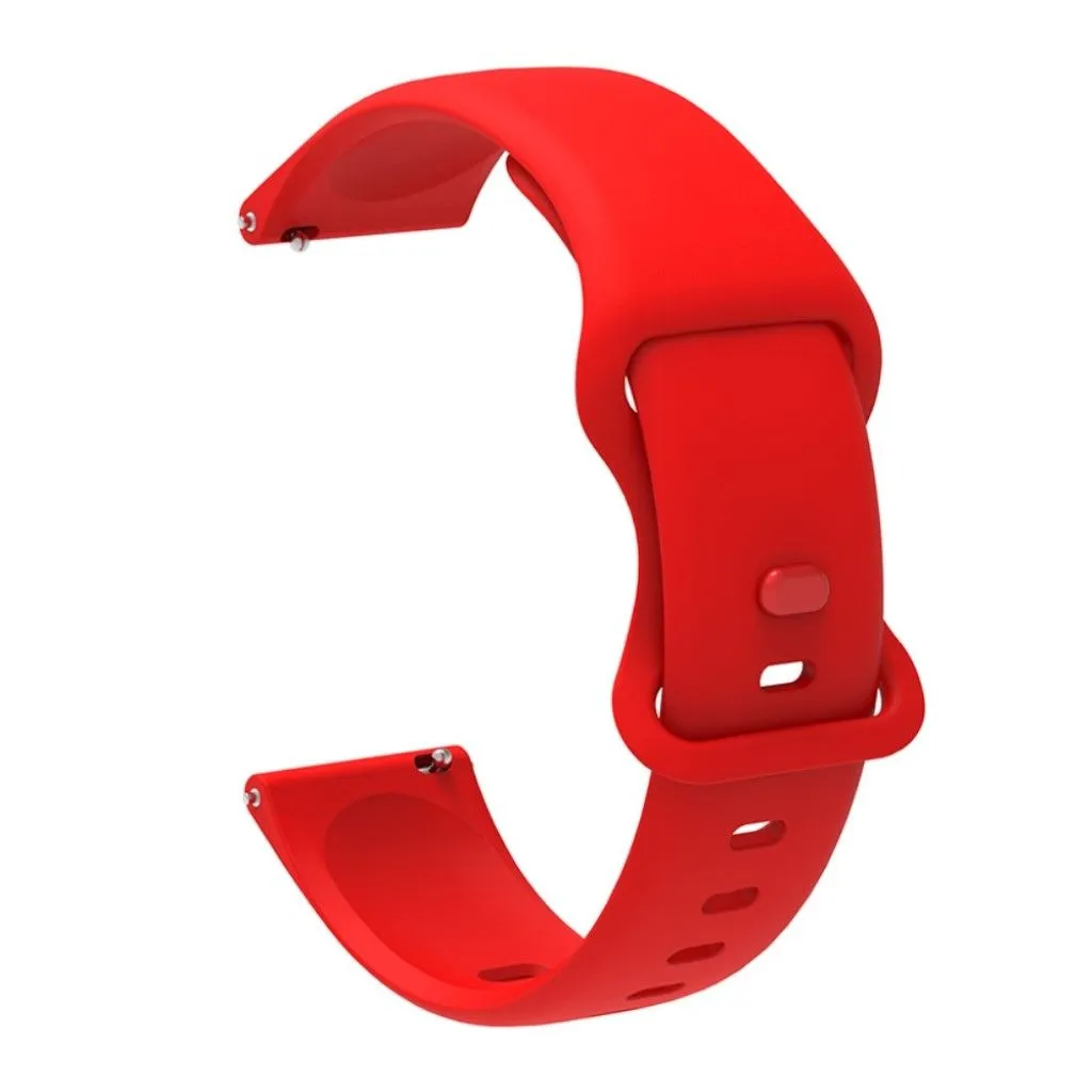 20mm Universal comfortable silicone watch strap - Red