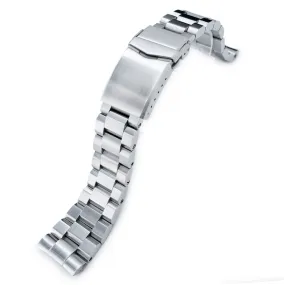 22mm Hexad Watch Band for Seiko New Turtles SRP777 SRP775 SRPA21 (PADI), Stainless Steel - Brushed, V Diver Clasp