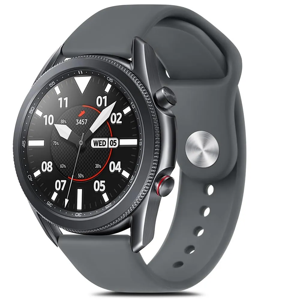 22mm Silicone Bands | Samsung Galaxy Watch 3 45mm/Galaxy Watch 46mm/Gear S3 Frontier/Classic | Cloud Grey