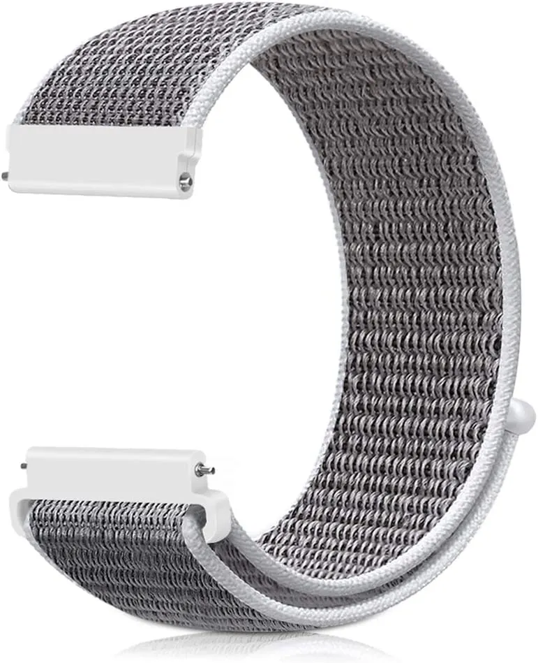 22mm SmartWatch Sport Loop Nylon Bands Seashell