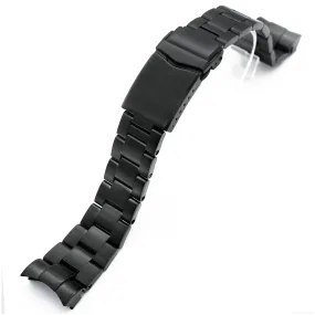 22mm Super-O Boyer Watch Band for TUD BB 79230, 316L Stainless Steel Diamond-like Carbon (DLC coating) V-Clasp