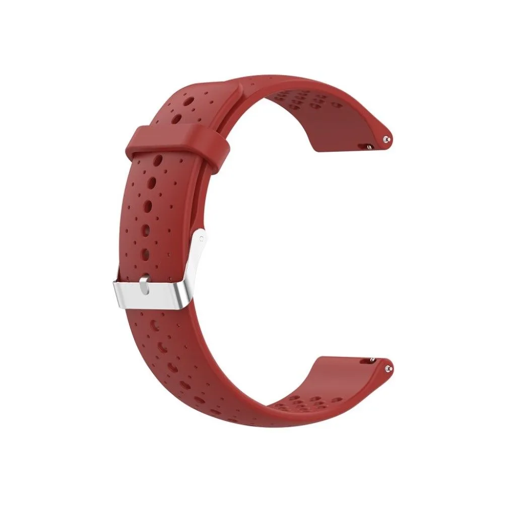 22mm Universal silicone adjustable watch strap - Red