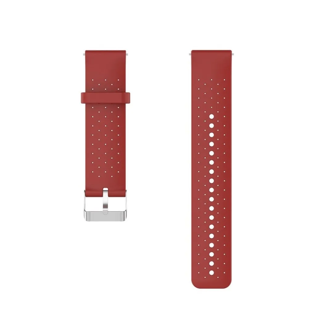 22mm Universal silicone adjustable watch strap - Red