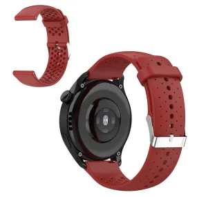 22mm Universal silicone adjustable watch strap - Red