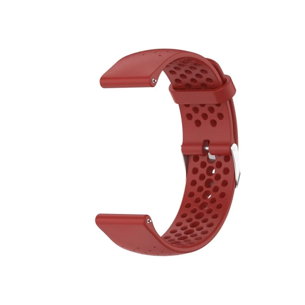 22mm Universal silicone adjustable watch strap - Red