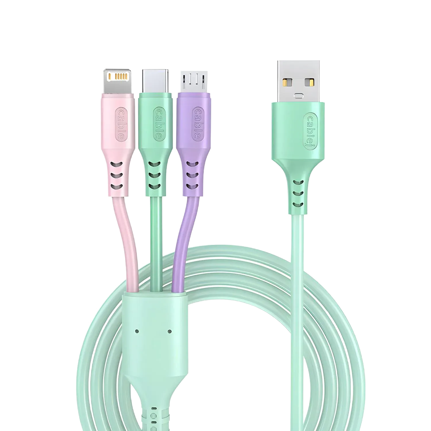 3 In 1 Super Fast Charging Cable For iPhone15 14 13 12 11 X Pro Max Micro USB Type-C Phone Charger USBC Data Cable