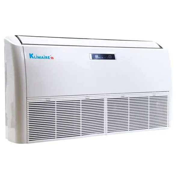 36,000 BTU Klimaire Decorative Ductless Floor/Ceiling Fan Coil Unit with 36,000 BTU 16 SEER Air Conditioner