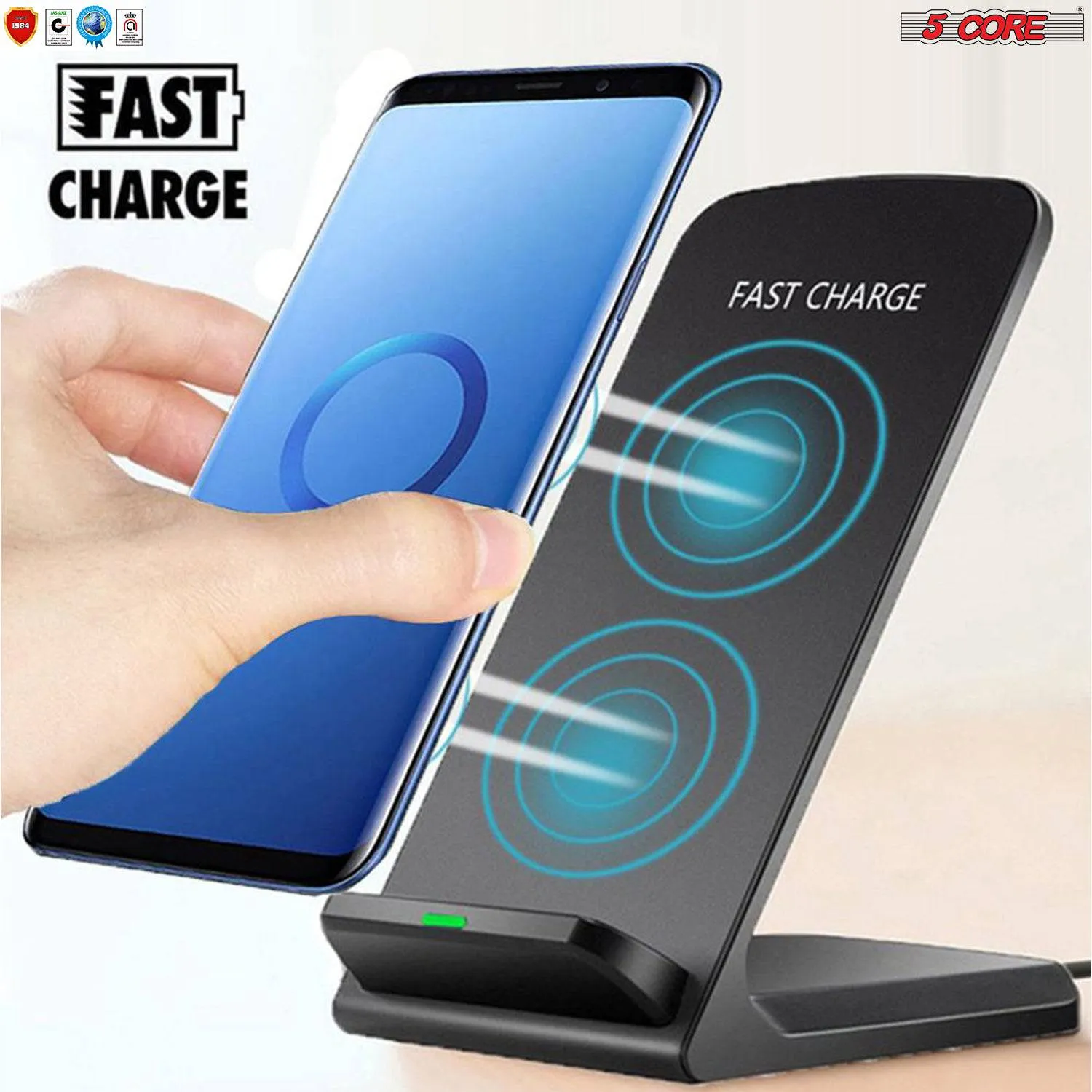 5 Core Wireless Charger Charging Pad Fast Phone Charging Stand Dock