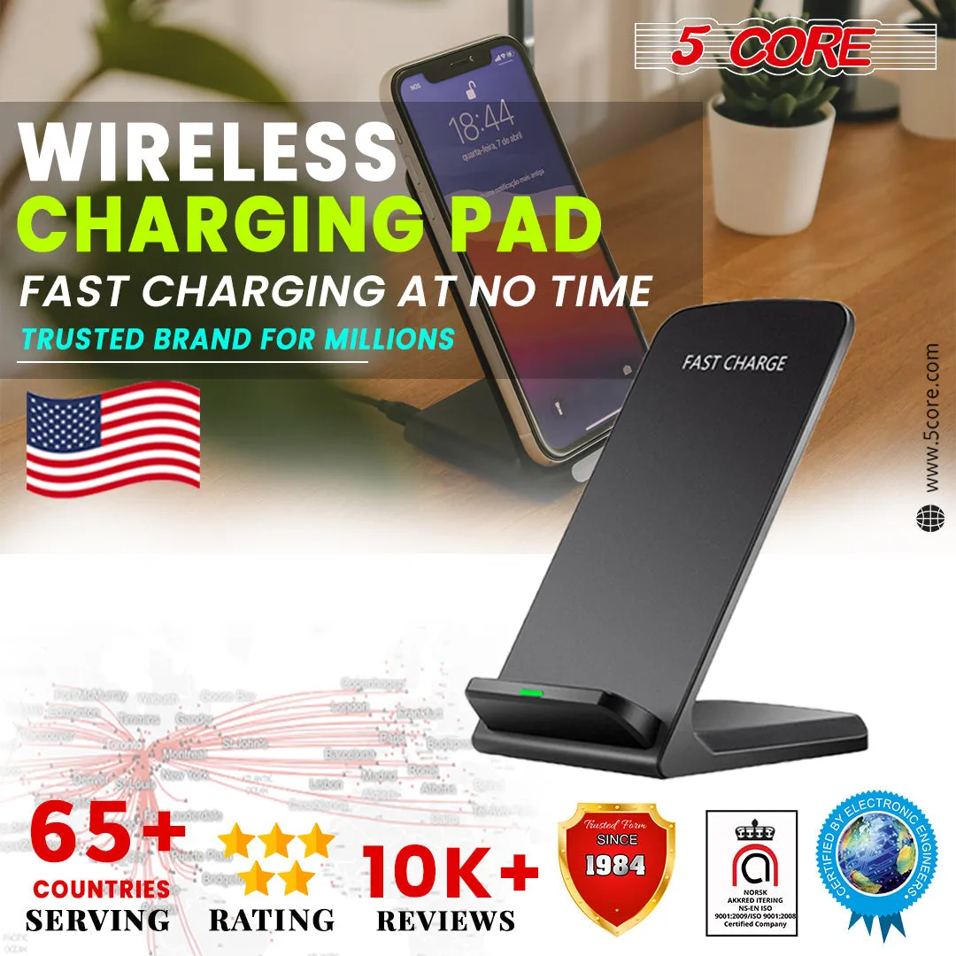 5 Core Wireless Charger Charging Pad Fast Phone Charging Stand Dock