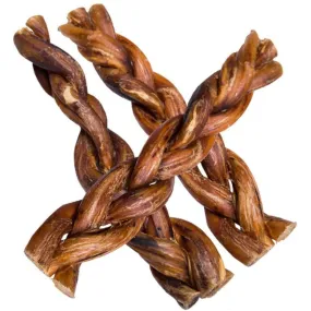 6" Braided Bully Sticks for Small & Medium Dogs