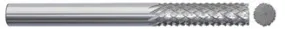 780-001010: 3/32 in. Dia., 3/8 in. Length Of Cut, 1-1/2 in. Overall Length Carbide Router Mill; Diamond Cut, Style A- No End Cut, BRIGHT, USA