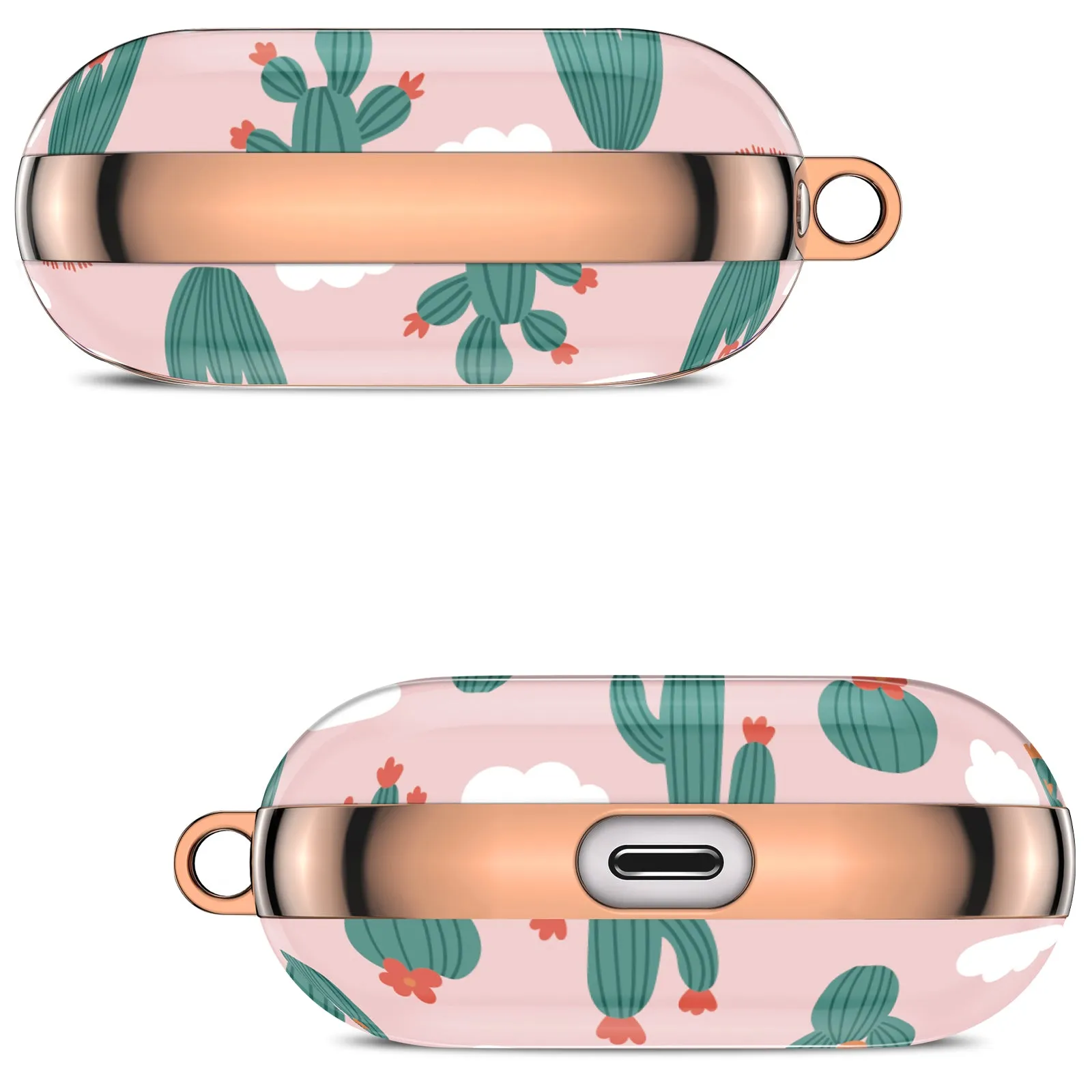 AirPods Pro Case | Cute Flower Skin Hard PC Shockproof Protective Cover | Pink