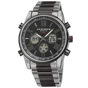 Akribos Xxiv Quartz Black Dial Men's Watch AK1095TTB