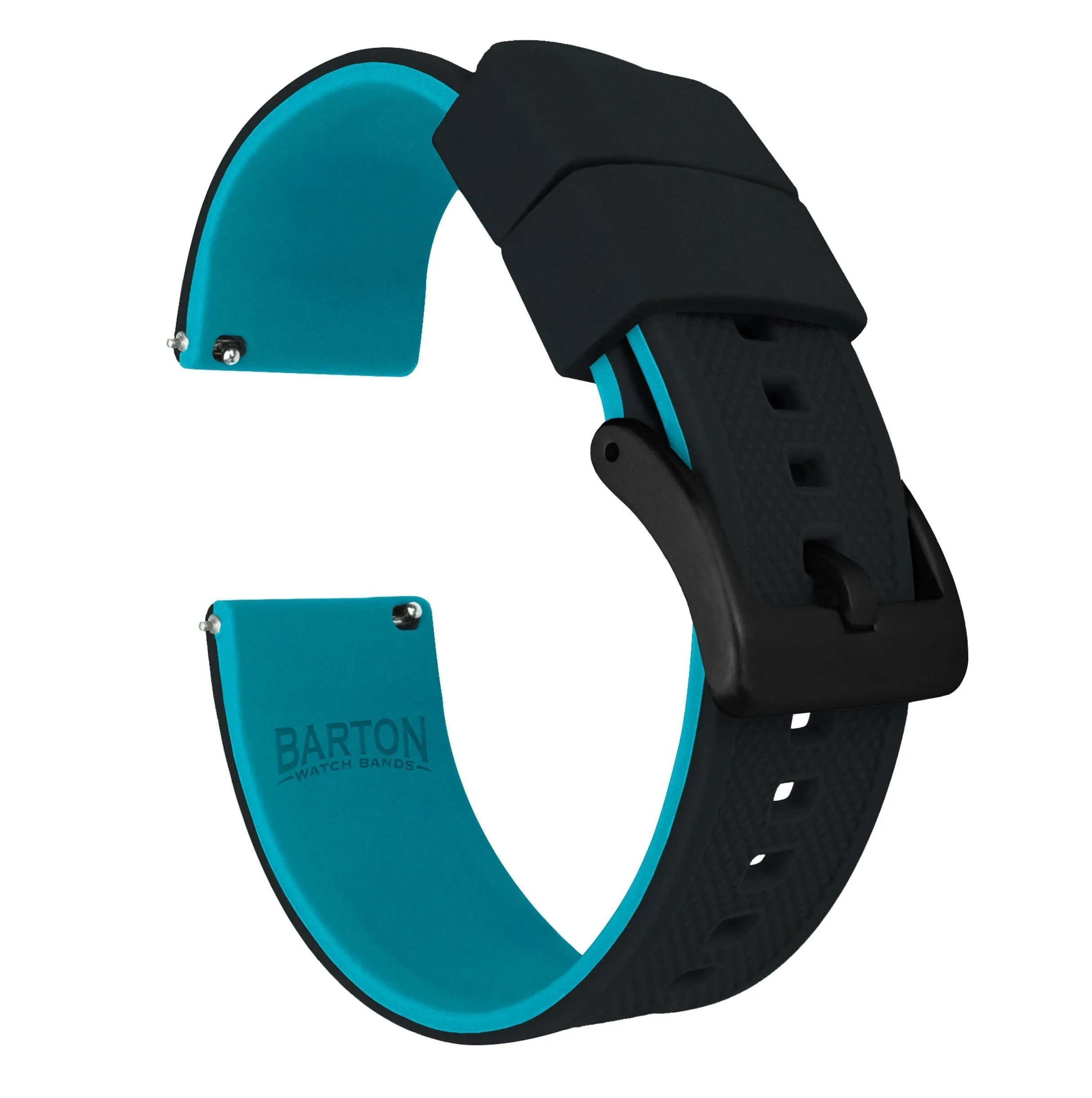 Amazfit Bip | Elite Silicone | Black Top / Aqua Blue Bottom