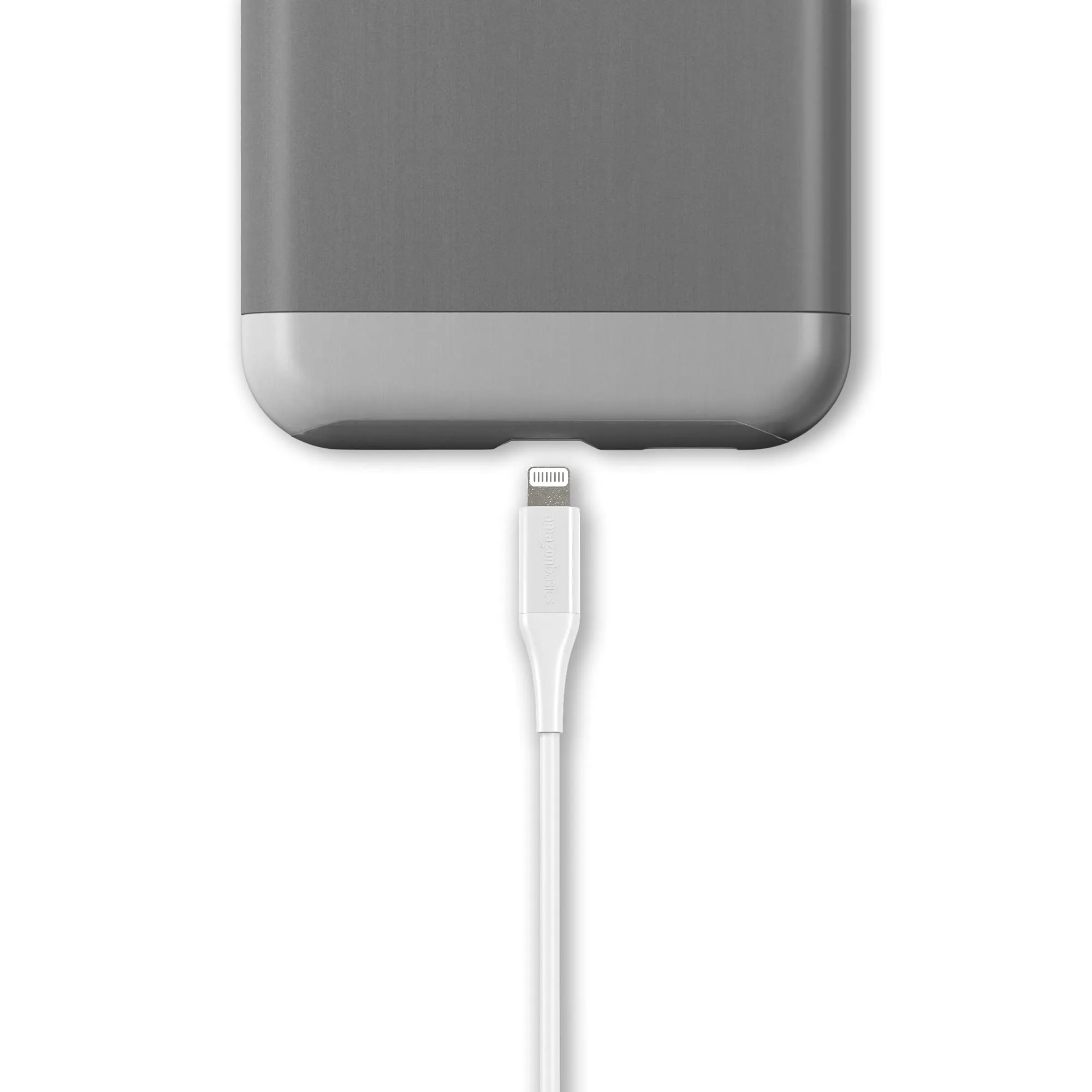 Amazon Basics USB-A to Lightning ABS Mfi Certified Charger Cable for Apple iPhone, iPad, 6ft, White, 1 Pack