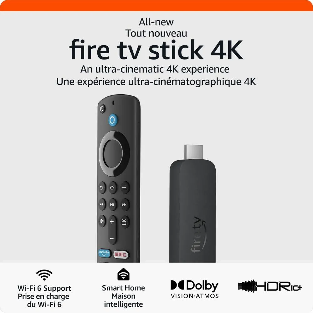 Amazon Fire TV Stick 4K streaming device, more than 700,000 movies and TV episodes