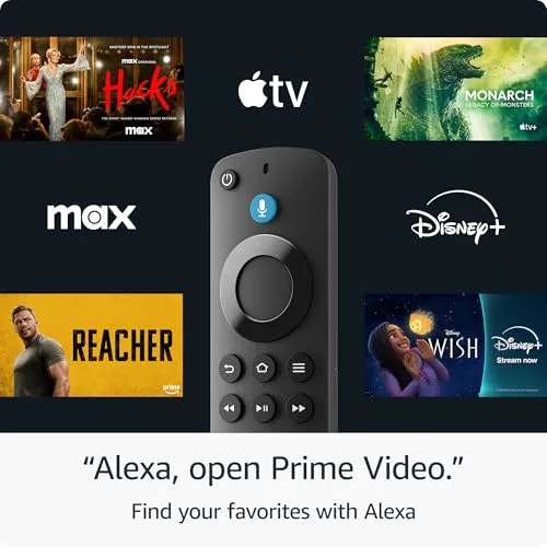 Amazon Fire TV Stick HD (newest model), free and live TV, Alexa Voice Remote, smart home controls, HD streaming