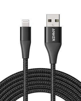 Anker Powerline  II Lightning Cable (10 ft) MFi Certified Charger Cable, Extra Long iPhone Charging Cord, Compatible with iPhone SE / 11 Pro Max/Xs Max/XR/X / 8/7 / 6S, iPad, and More