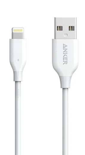 Anker Powerline  USB-A to Lightning Cable Cable (1ft) White