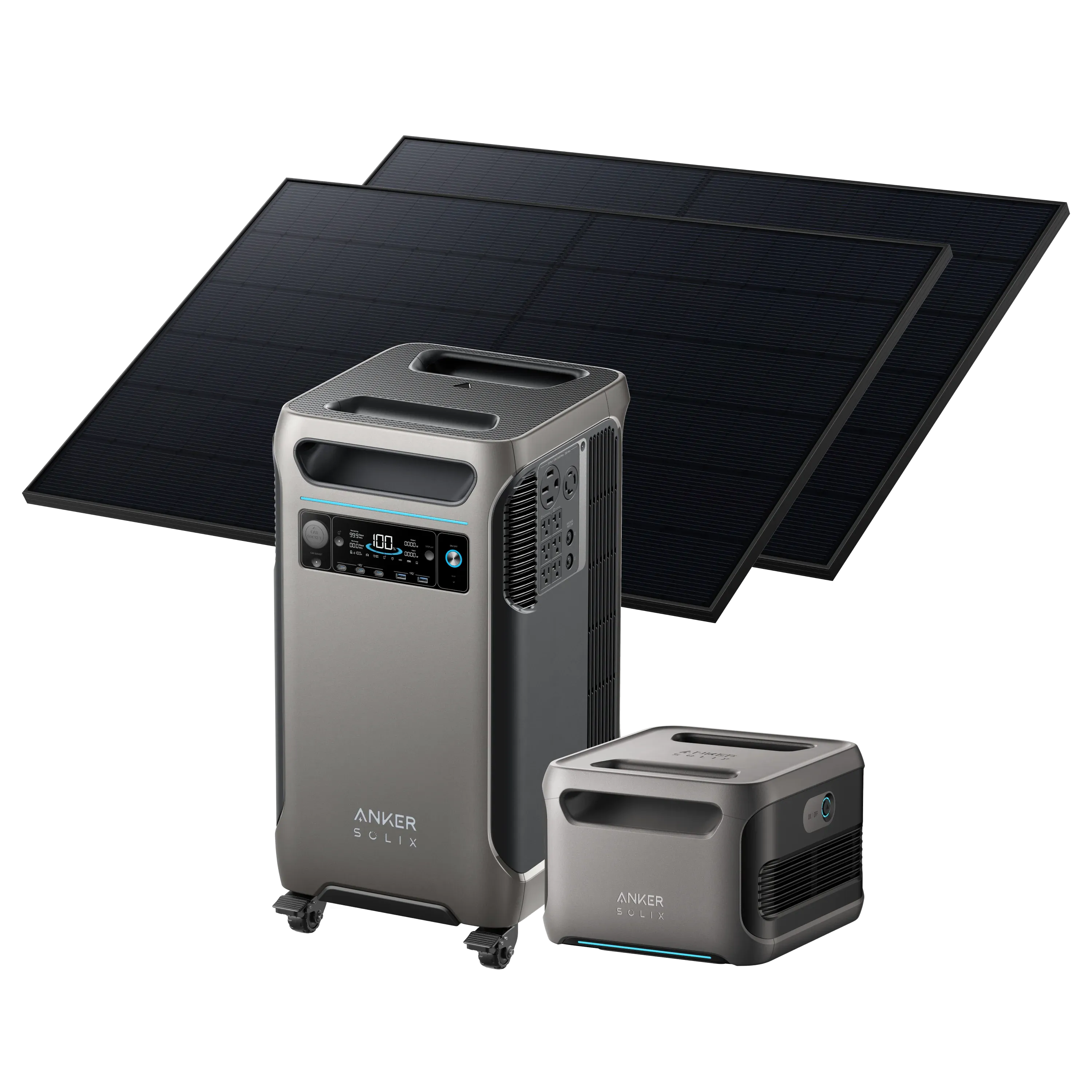 Anker SOLIX F3800   Expansion Battery   2 × 405W Rigid Solar Panel