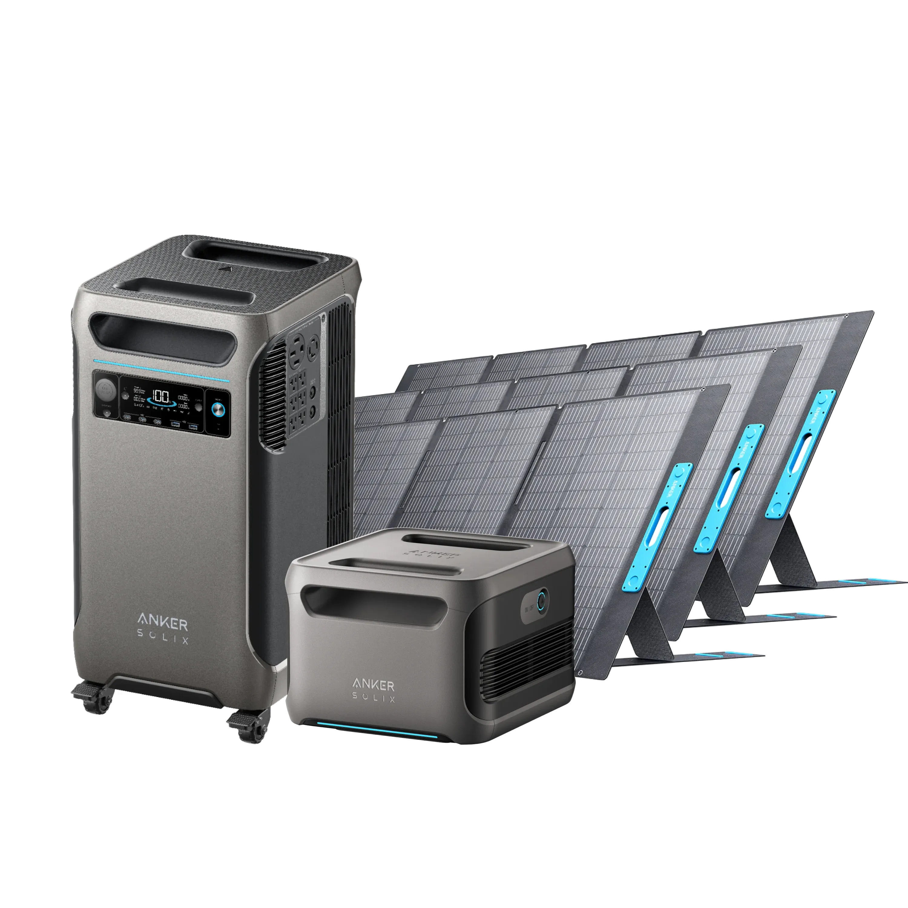 Anker SOLIX F3800   Expansion Battery   3 × 400W Solar Panel