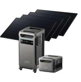 Anker SOLIX F3800   Expansion Battery   4 × 405W Rigid Solar Panel