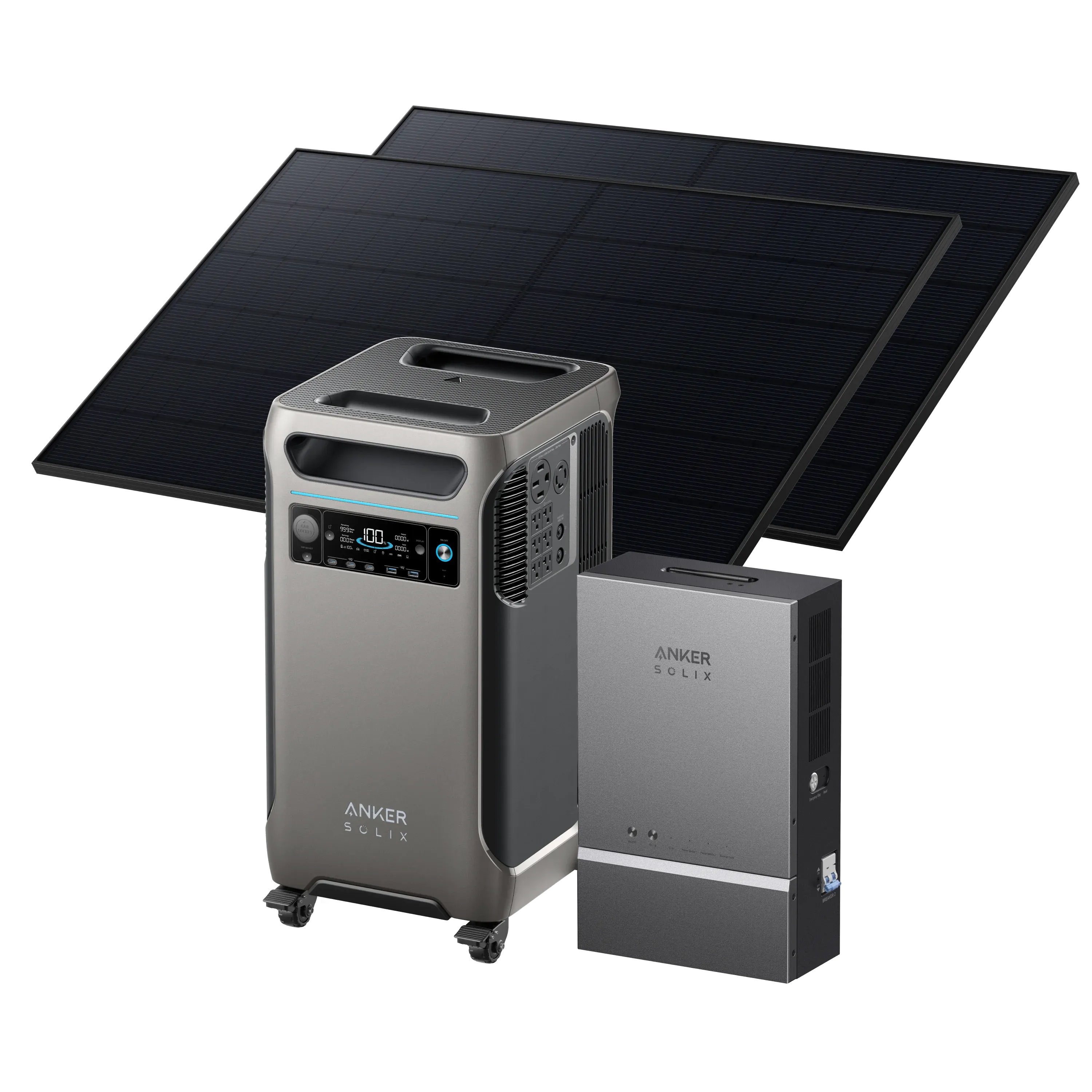 Anker SOLIX F3800   Smart Home Power Kit   2 × 405W Rigid Solar Panel