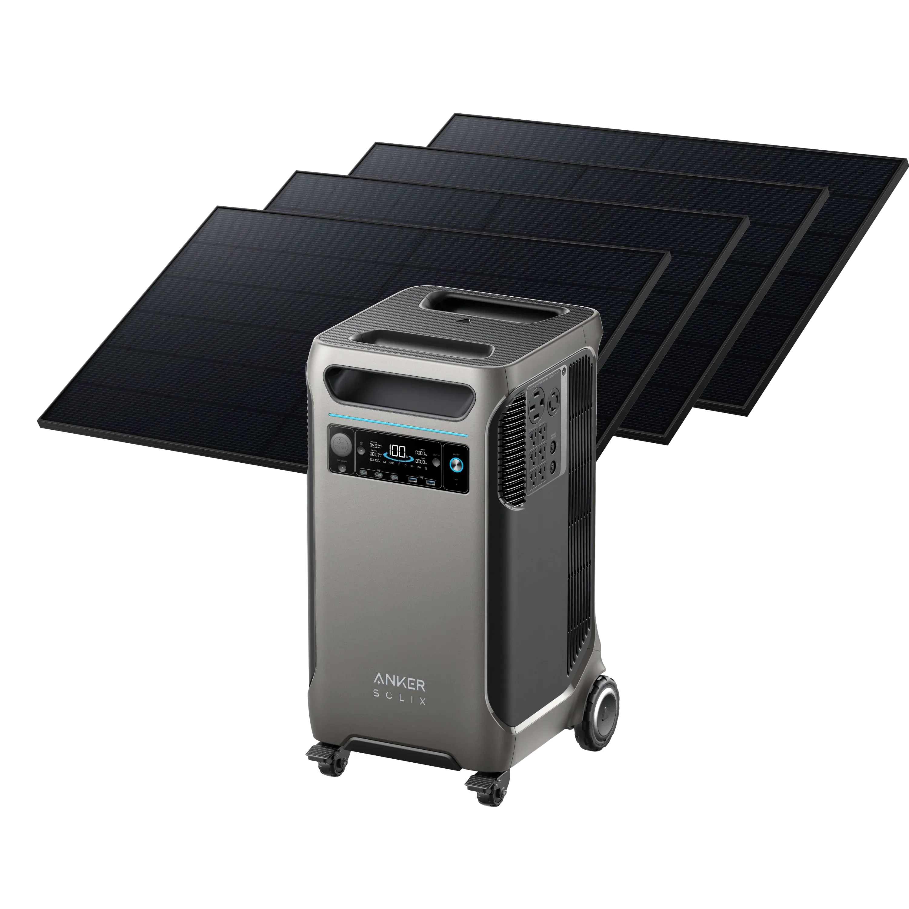 Anker SOLIX F3800 Solar Generator   4 × 405W Rigid Solar Panel