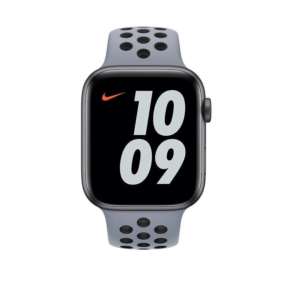 Apple 44mm Obsidian Mist/Black Nike Sport Band - Regular   MG403ZM/A