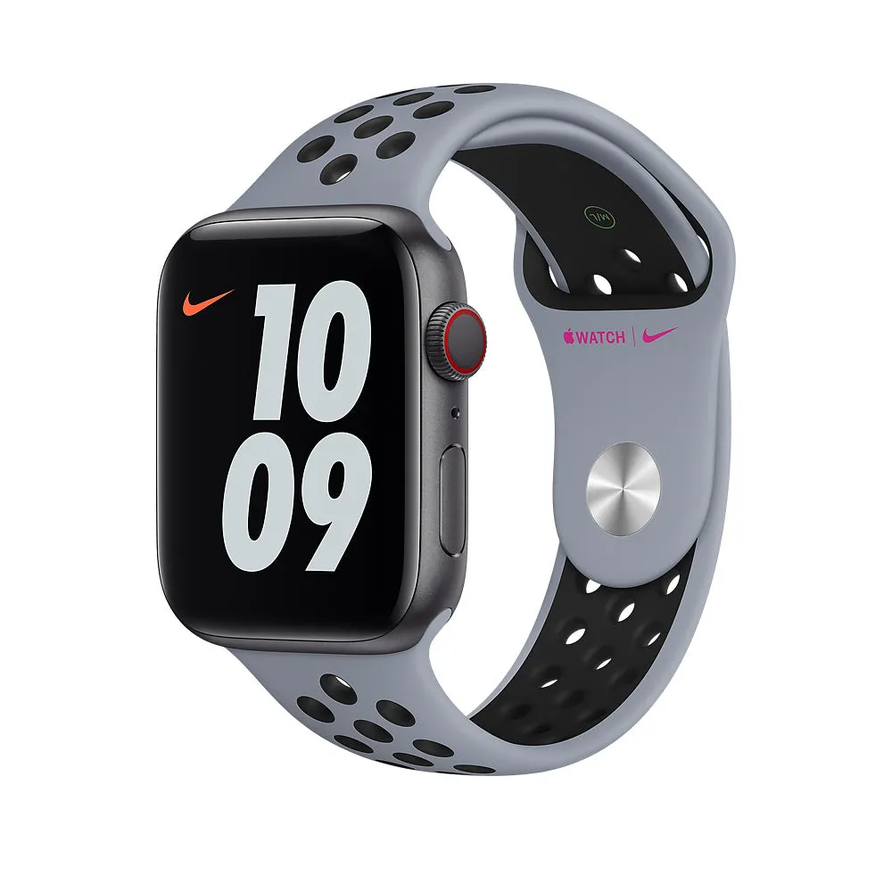 Apple 44mm Obsidian Mist/Black Nike Sport Band - Regular   MG403ZM/A