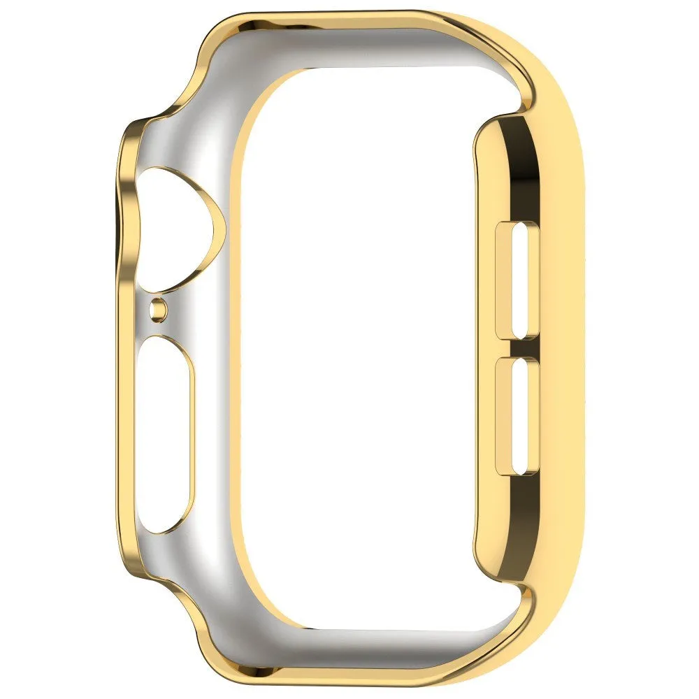 Apple Watch 10 (46mm) Hårdt Plast Cover - Guld / Rhinsten