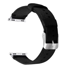 Apple Watch (41mm) simple nylon watch strap - Black