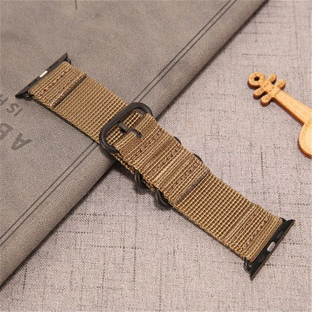 Apple Watch (45mm) woven nylon watch strap - Khaki