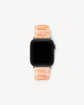 Apple Watch Band in Apricot Shell Checker