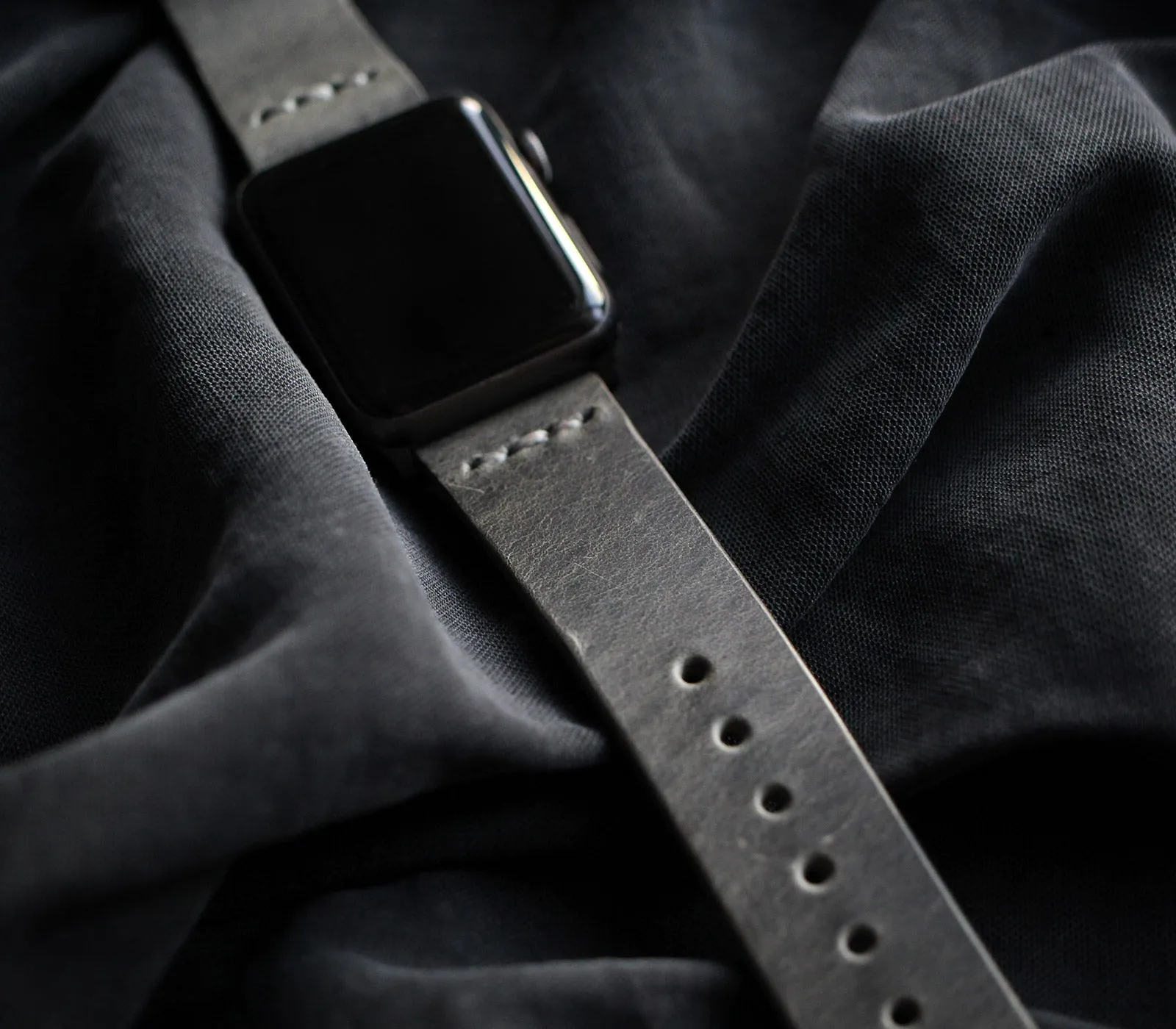 Apple Watch Leather Band - Antique Gray