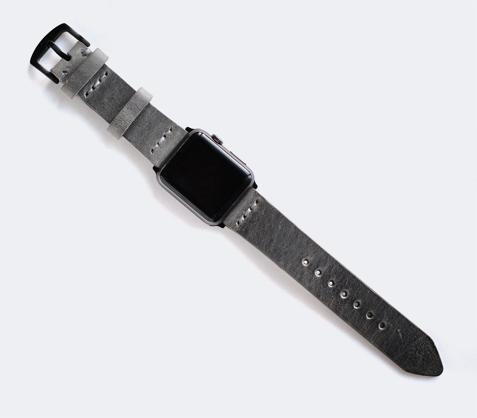 Apple Watch Leather Band - Antique Gray