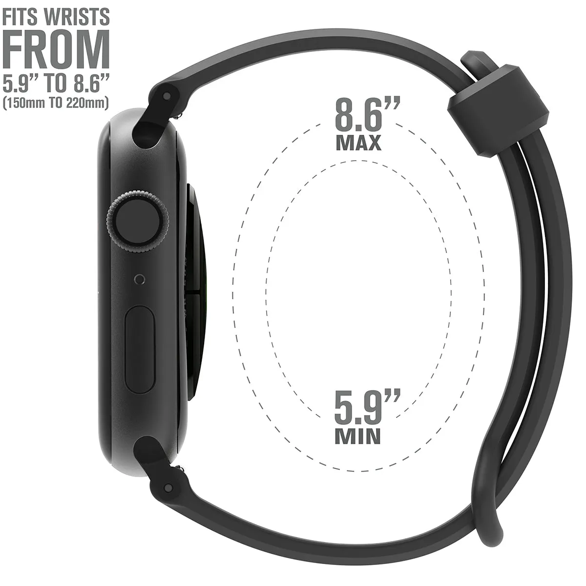 Apple Watch Series 6/5/4/SE (Gen 2/1), 42/44/45mm - Sports Band with Apple Connector