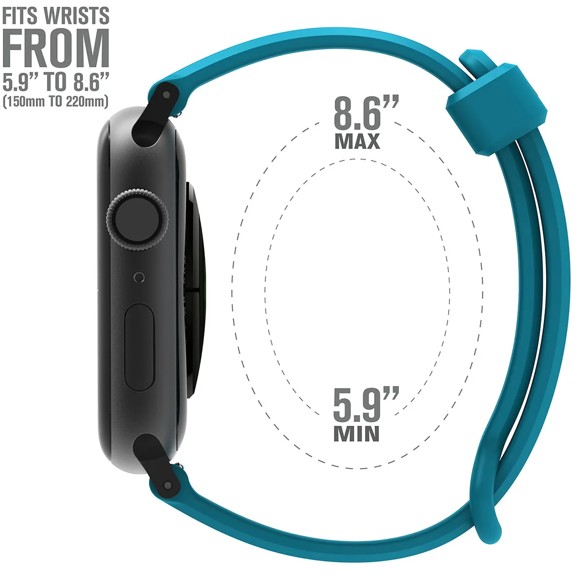 Apple Watch Series 6/5/4/SE (Gen 2/1), 42/44/45mm - Sports Band with Apple Connector