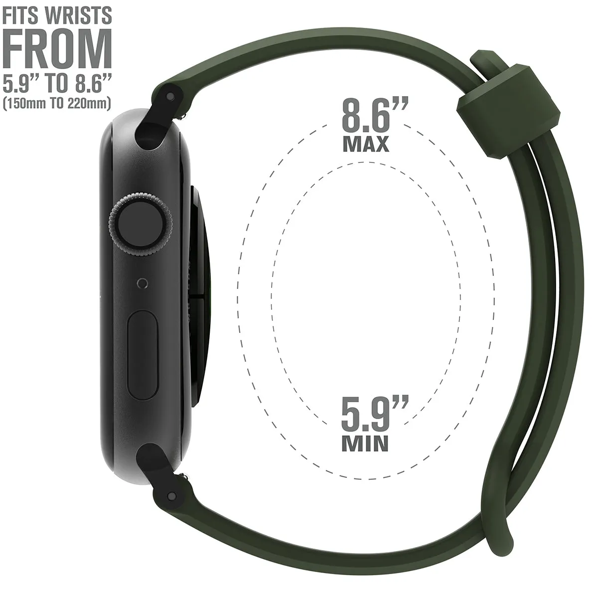 Apple Watch Series 6/5/4/SE (Gen 2/1), 42/44/45mm - Sports Band with Apple Connector