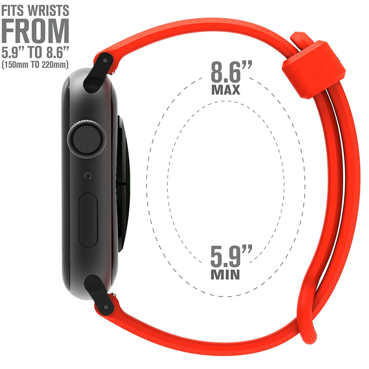 Apple Watch Series 6/5/4/SE (Gen 2/1), 42/44/45mm - Sports Band with Apple Connector