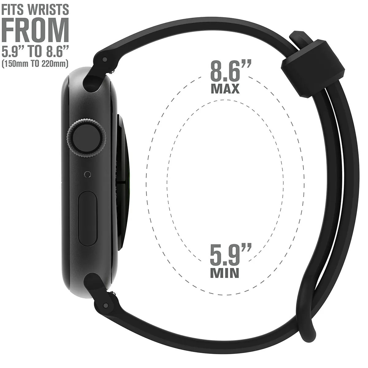 Apple Watch Series 6/5/4/SE (Gen 2/1), 42/44/45mm - Sports Band with Apple Connector