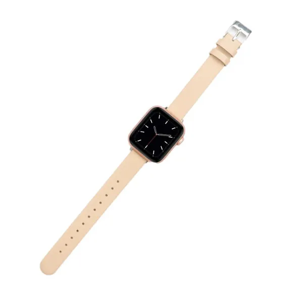 Apricot Genuine Leather Apple Watch Band  (for small wrist) 杏色真皮Apple (適合小手腕) 錶帶 (KCWATCH1182)