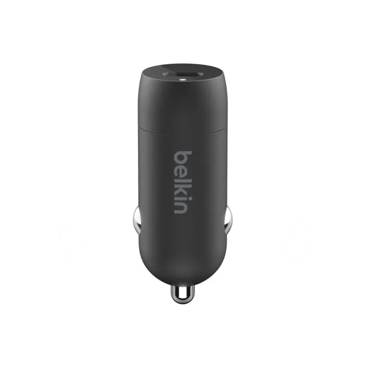 Belkin 20W USB-C PD Car Charger   USB-C to Lightning Cable For Apple Devices - Black